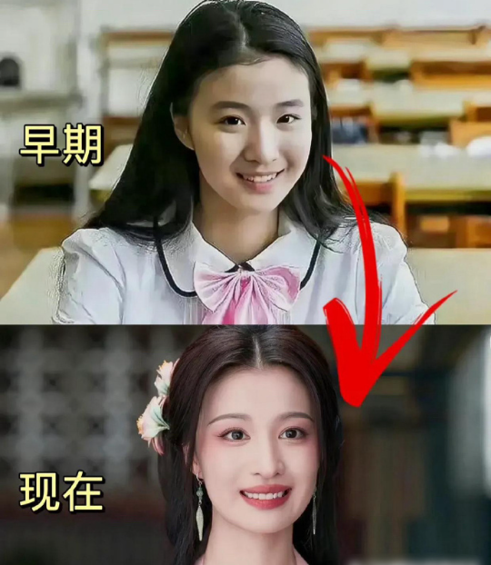 这是早期的王楚然吗，感觉变化好大啊 ​​​
