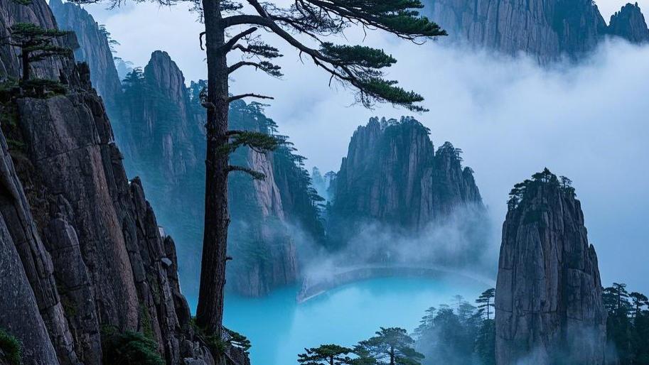 黄山四绝：奇松怪石，云海温泉韵
