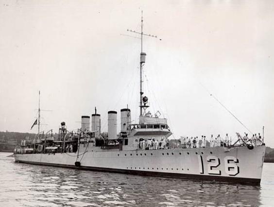 #我的宝藏兴趣#DD-126巴杰尔号驱逐舰，系威克斯级驱逐舰52号舰，1918年