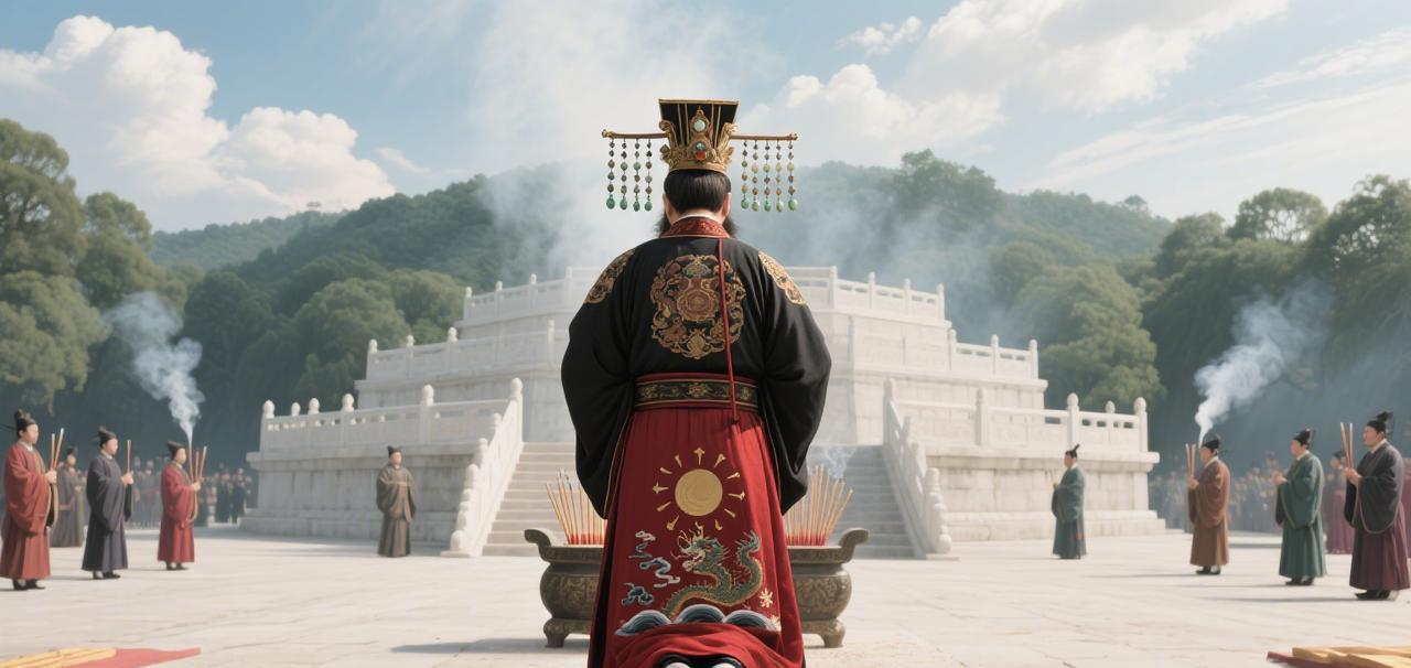 洪武三年夏四月戊申（1370年5月21日），南京钟山北麓的方丘坛前香烟缭绕。新登
