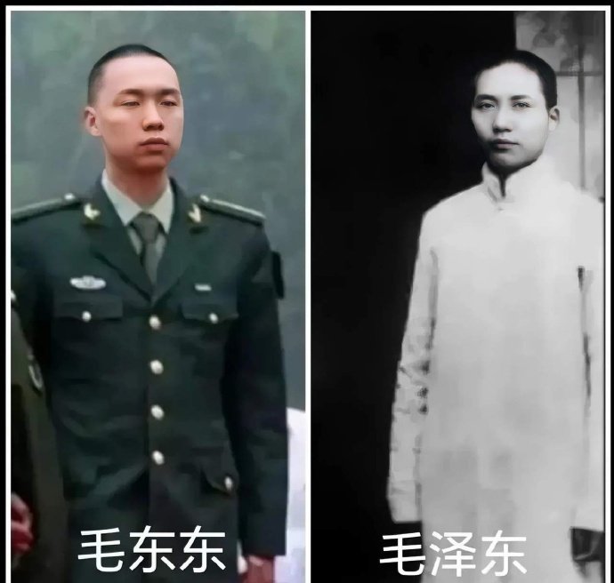 传承的力量！
​23岁的毛东东依稀有着当年伟人的风范。 ​​​