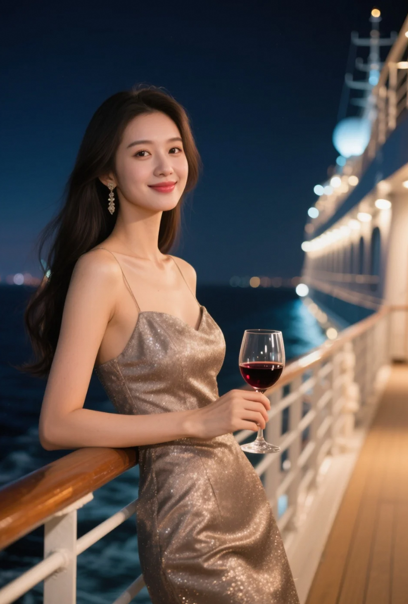 星空下，她以红酒诉说优雅故事