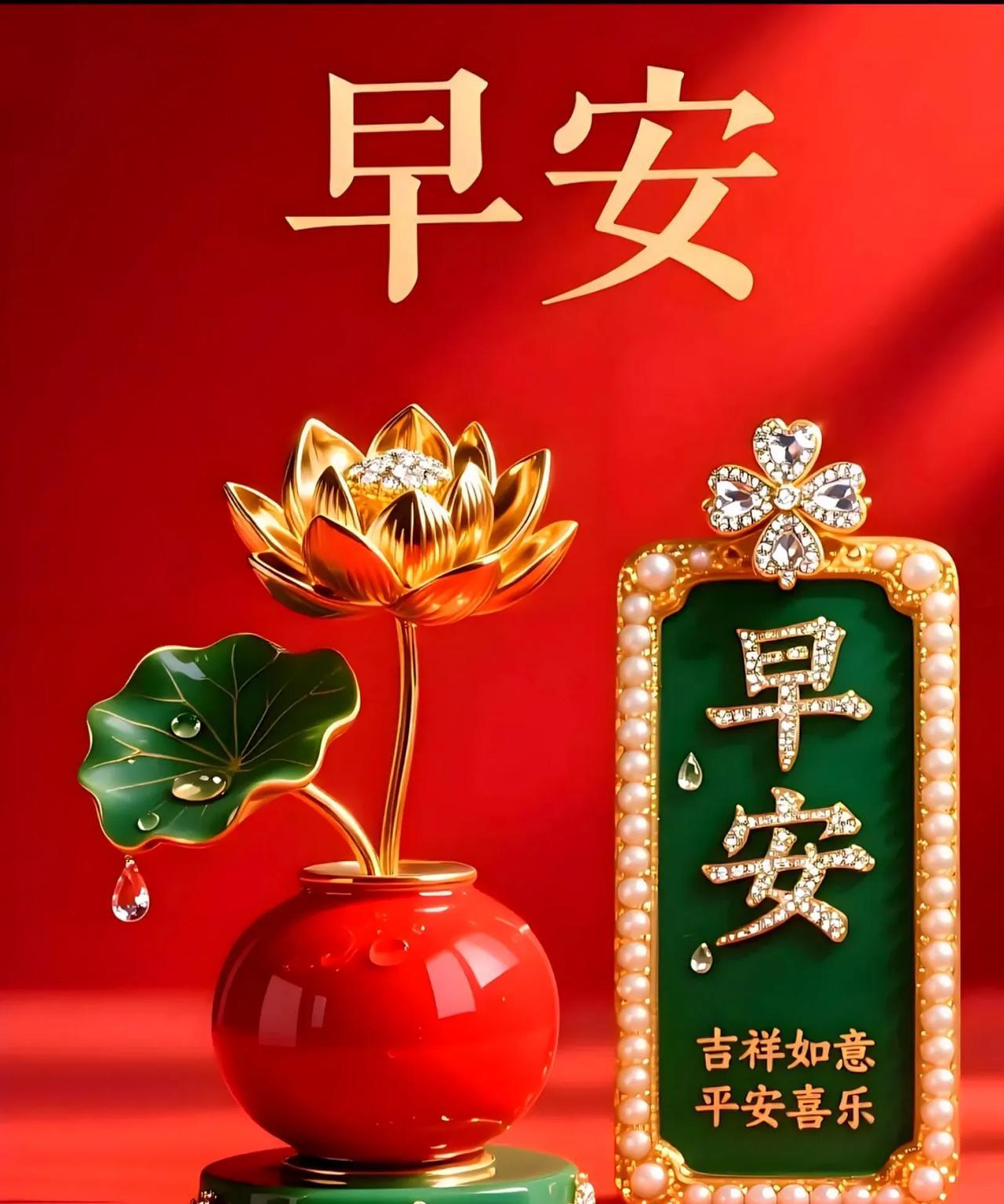 晨光破晓洒尘寰，
似金纱幔落人间。
愿君今日心欢畅，
好运如潮常相伴。
笑颜常展