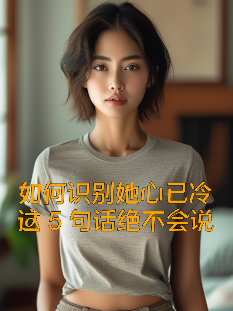 如何识别她心已冷，这5句话绝不会说