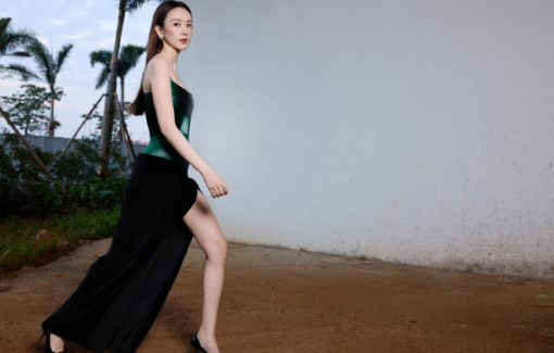 童瑶的这绿色礼服，这感觉还是相当可以的！