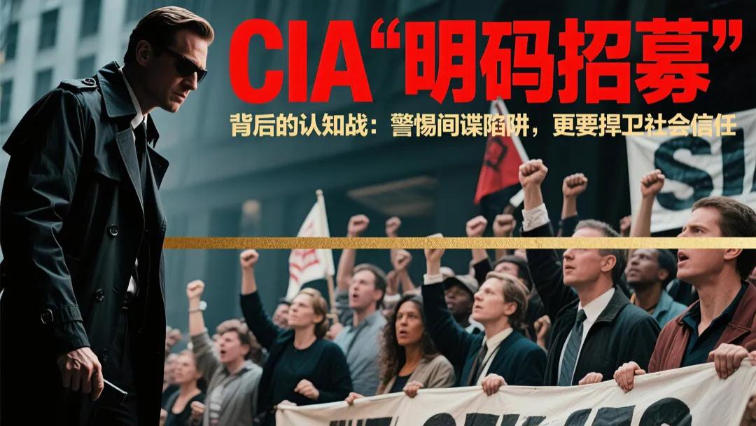 CIA“明码招募”背后的认知战：警惕间谍陷阱，更要捍卫社会信任