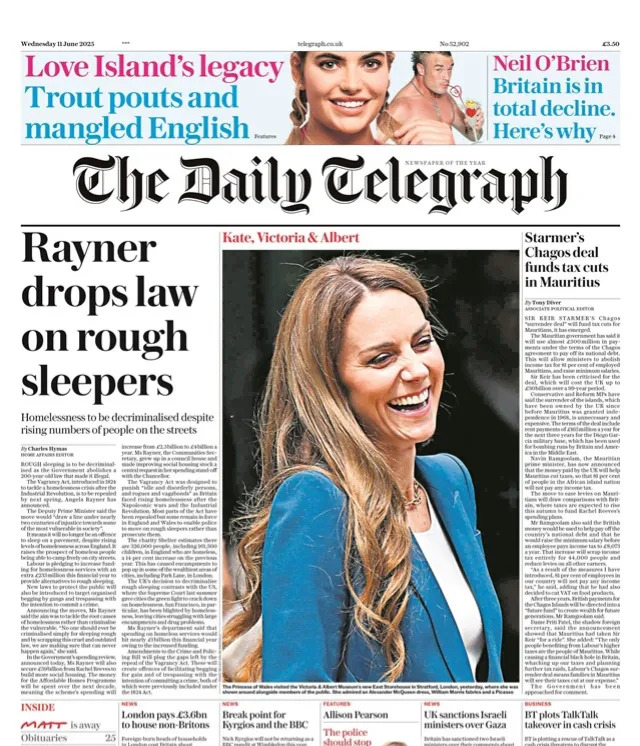 英国不再抓街头流浪汉











我的天，英国街头简直要乱套了！政府居