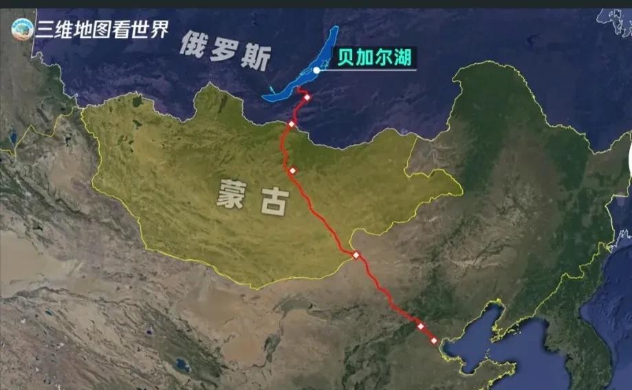 有人说中国应该修一条从俄罗斯贝加尔湖到中国渤海的运河。如下图。
我想弱弱的问一句