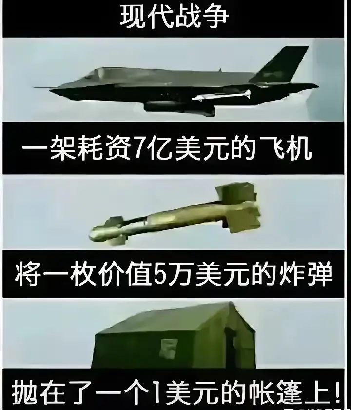 现代战争烧钱的重要原因。
