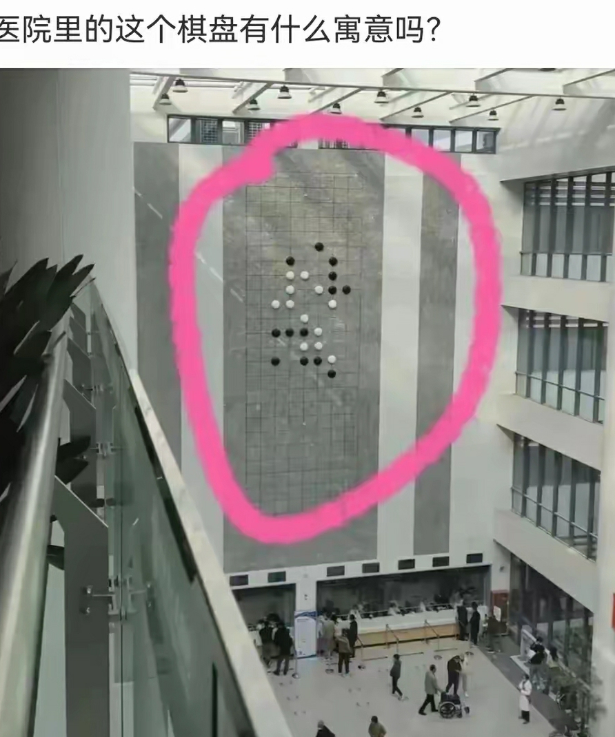 医院里的这个棋盘有什么寓意？
