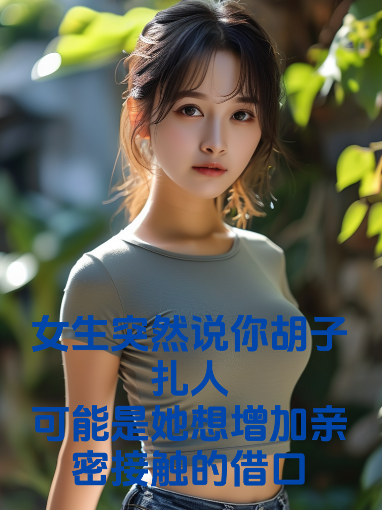 女生突然说'你胡子扎人'？可能是她想增加亲密接触的借口