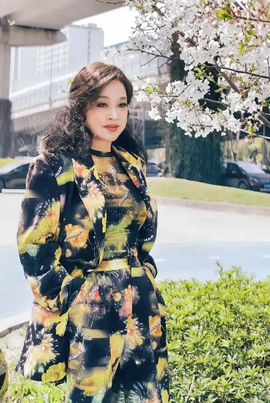 74岁刘晓庆面若桃花，身材凹凸有致，真的好神奇！