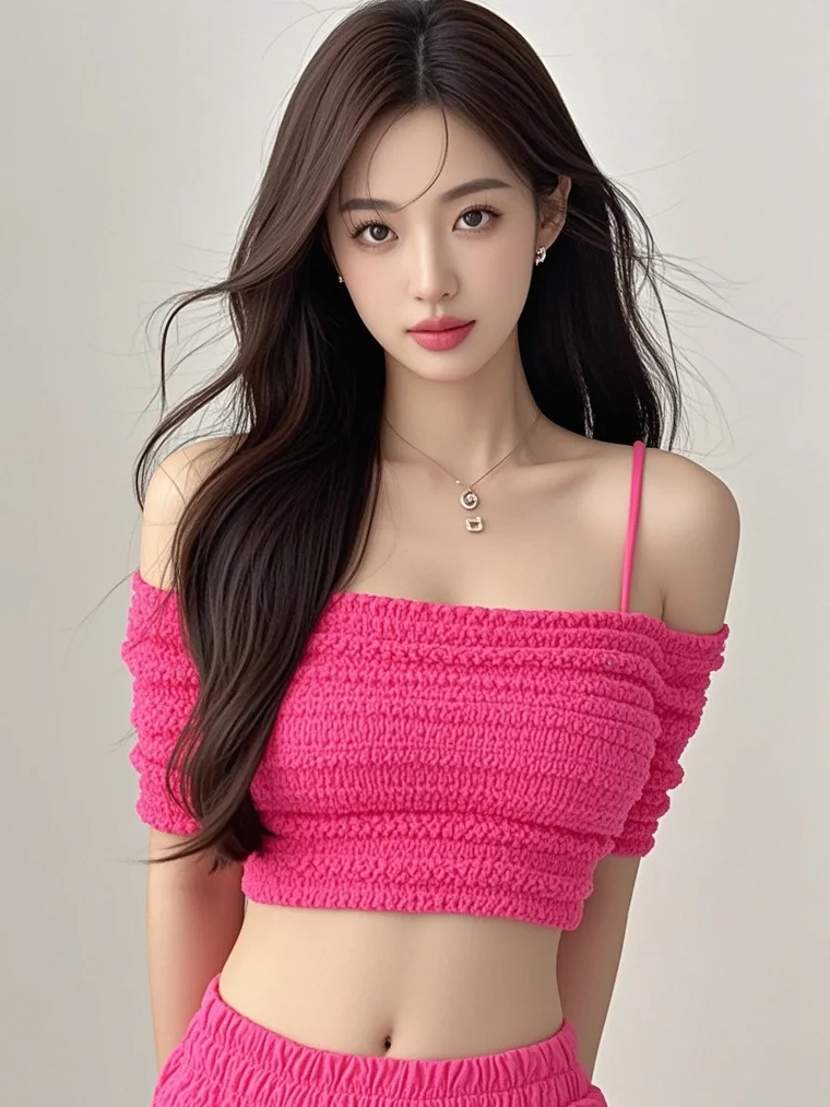 粉红少女，心中藏有无尽梦想