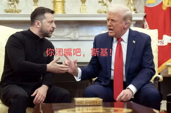 连泽斯基真勇
在圆桌里上开怼特特和万斯，被赶出白宫！
国民怎么办？他剩下三种选择