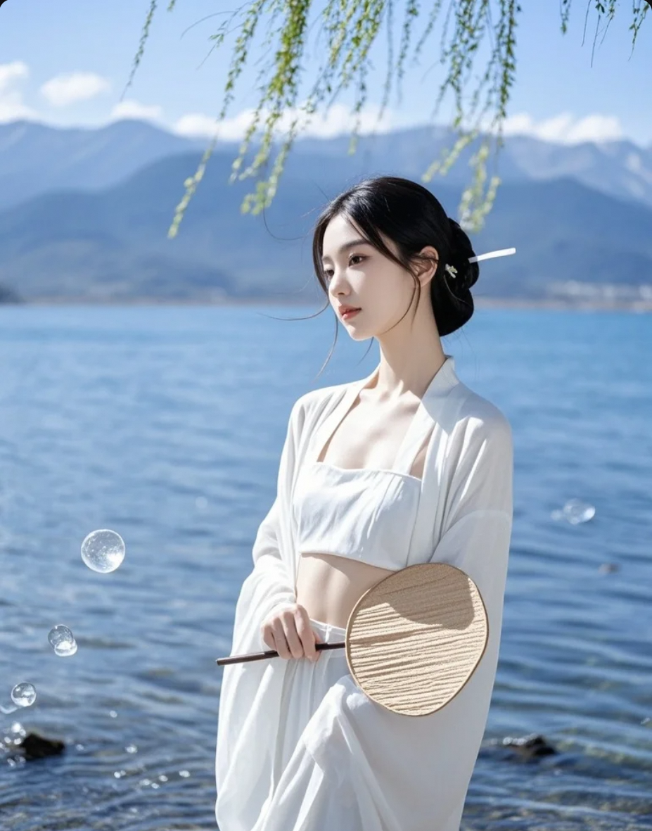 古风与湖景的结合，美得刚刚好