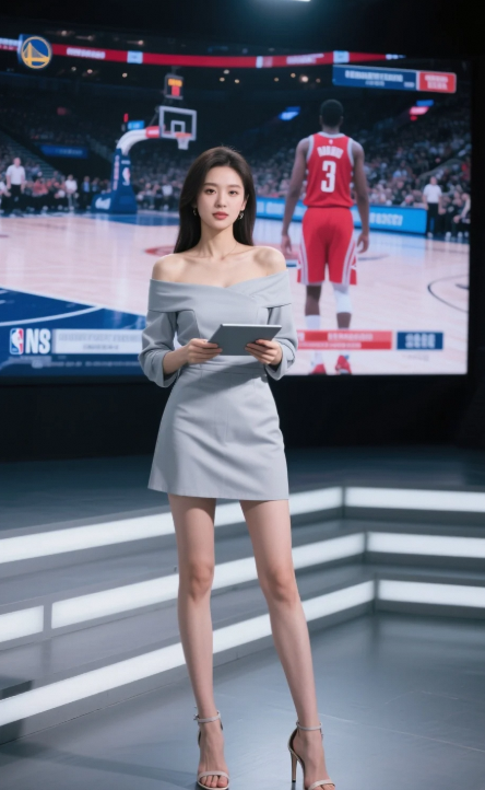 仙气美女解说员篮球馆写真特辑