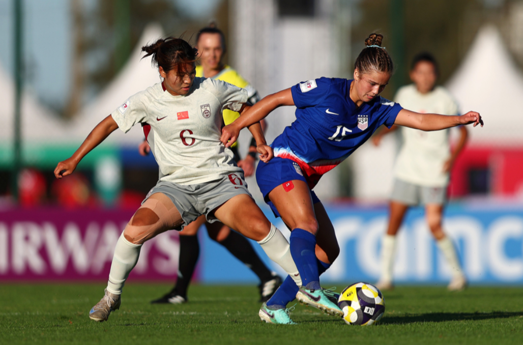 U17女足世界杯小组赛第二轮中，中国队以2比5的大比分不敌美国队，遭遇本届赛事首