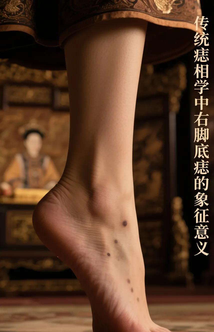 痣相解析：女性右脚底突然长痣的深层意义  
   痣相学，作为传统相术的一部分，
