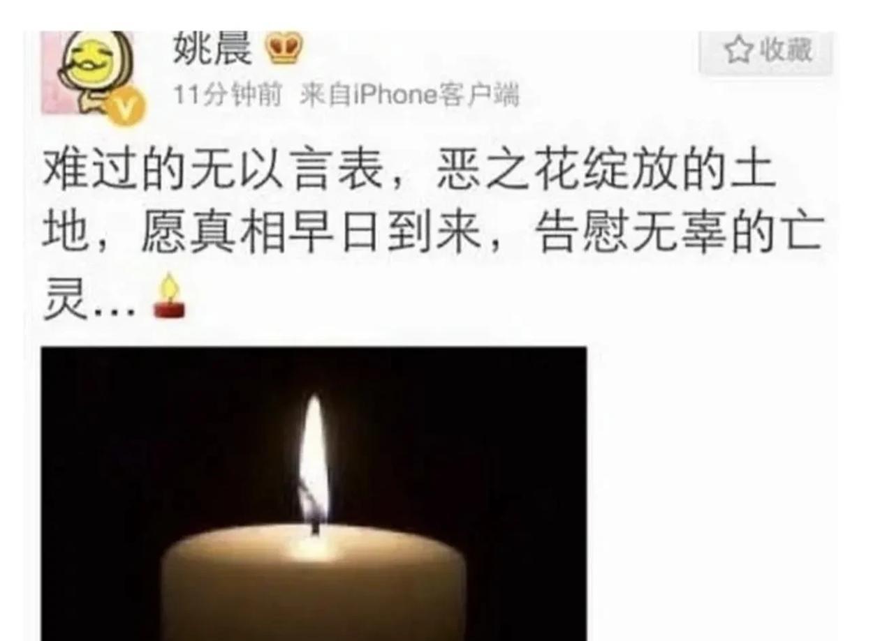 最近大公知姚晨老公获聘奥斯卡评委。
姚晨最出名的事是评被国家定性为恐怖袭击的昆明