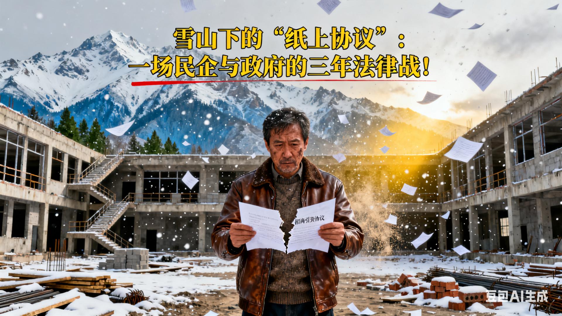 民企信政府宣传投建环保建材厂，突遭停工后与政府拉锯，靠行政诉讼认定政府违约，赢回机会让厂区重焕生机！