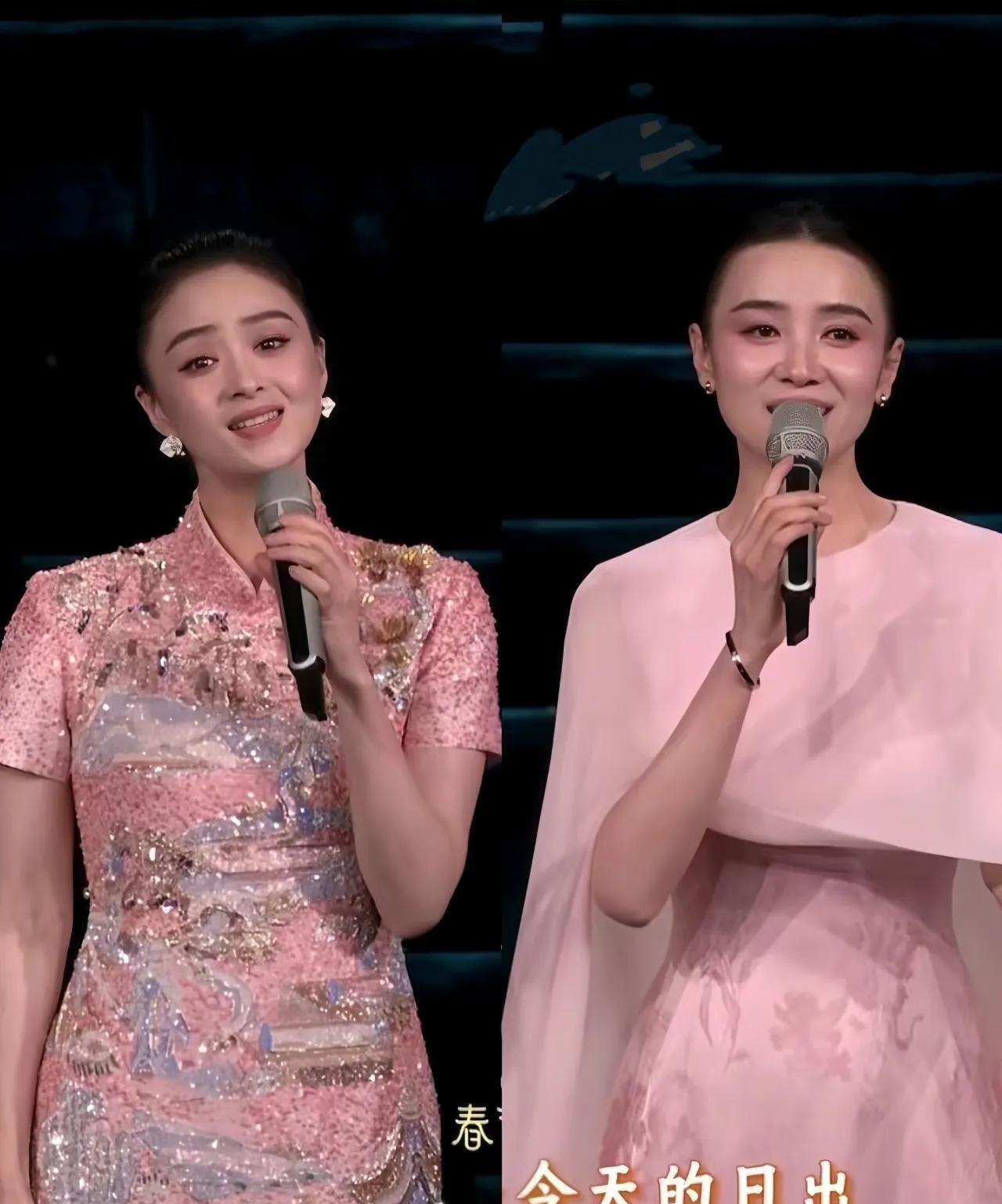 蒋欣和宋佳同框，两张大气的国泰民安脸，纯天然妈生脸就是看着舒服。#宋佳# #蒋欣