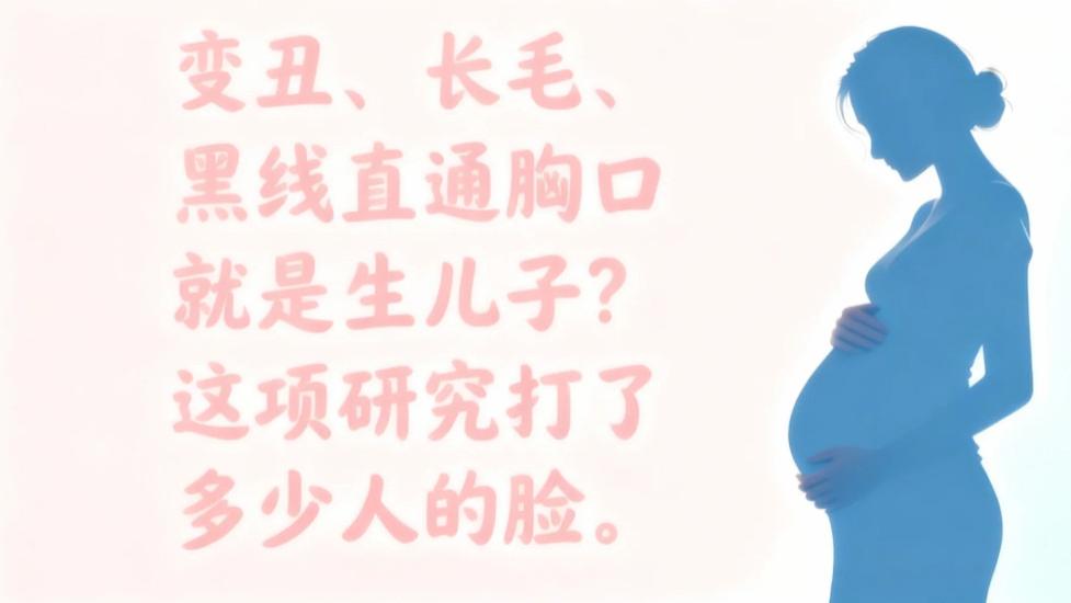 变丑、长毛、黑线直通胸口就是生儿子？这项研究打了多少人的脸。