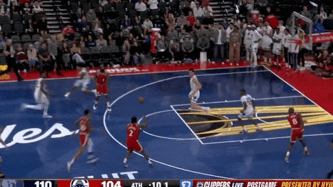 巴图姆抢断&伦纳德三分强投命中已得39分，快船落后3分