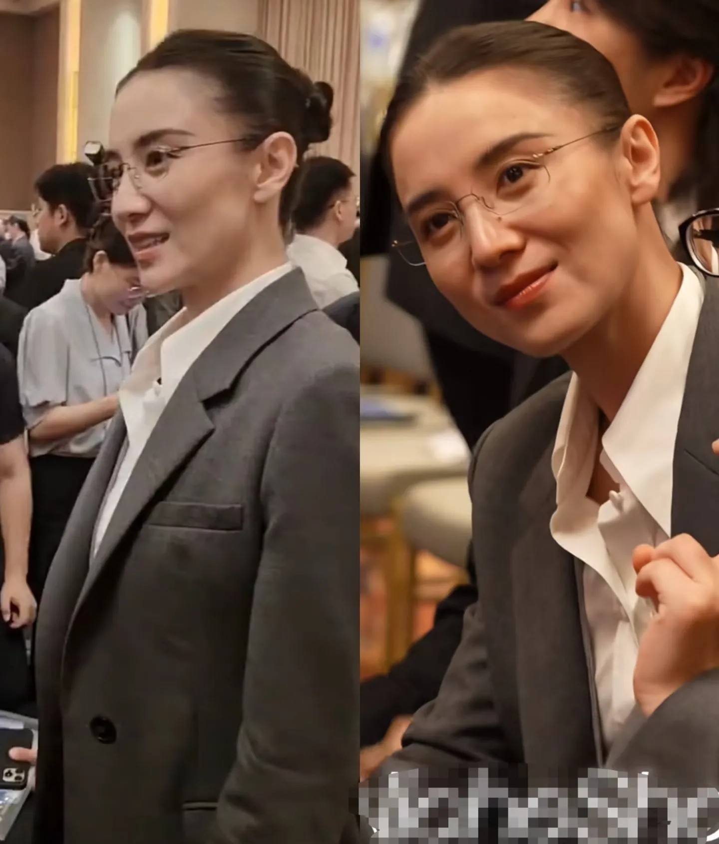 宋佳你快不要装了
灰色西装一本正经
外加一副高冷眼镜！
你这是要霸屏的节奏啊！