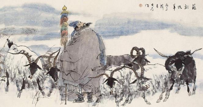 公元前95年，苏武在羊棚外睡觉，忽然，一个匈奴美人钻进了他的被窝。苏武愤怒地说：