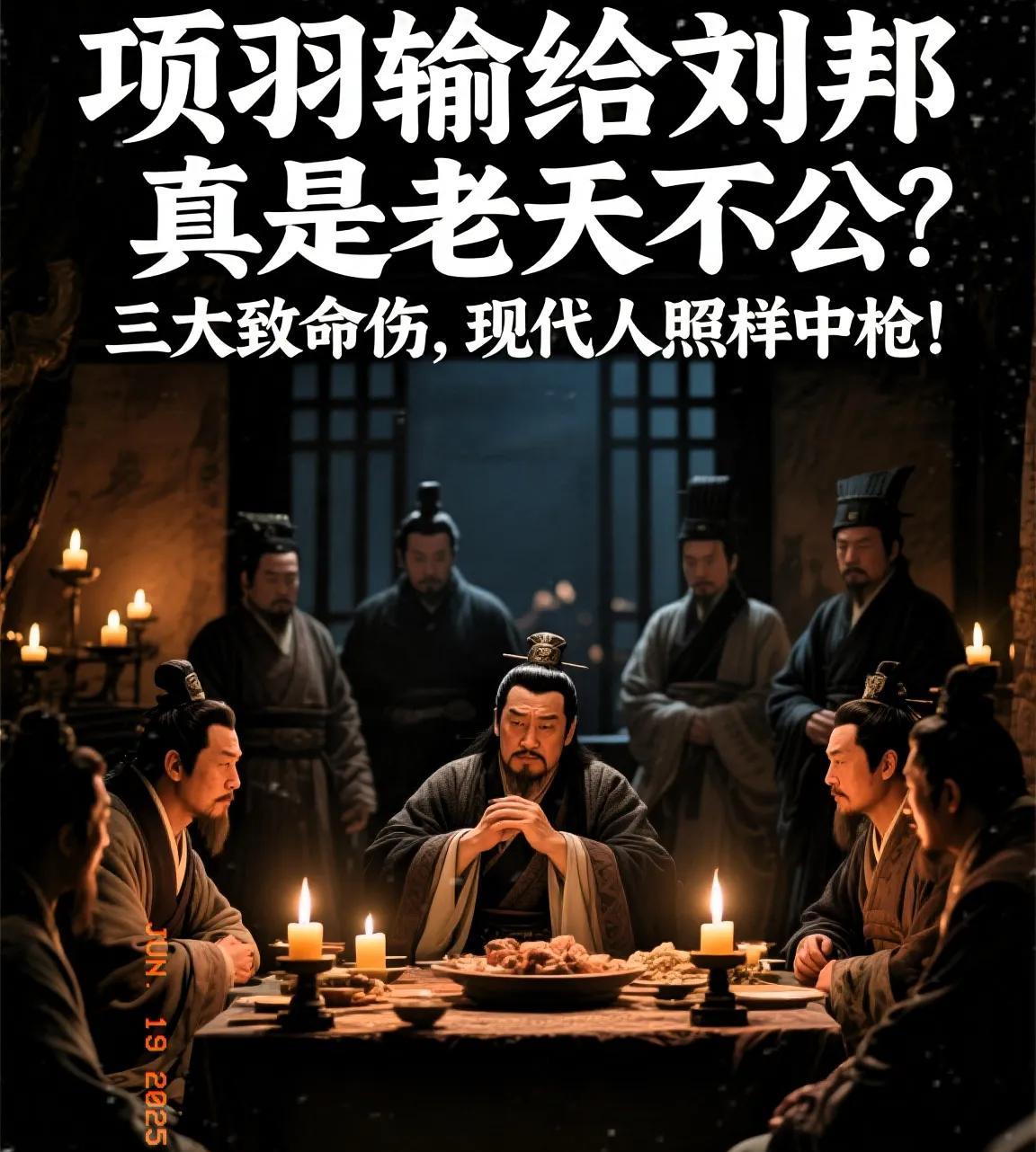 项羽输给刘邦，真是老天不公？三大致命伤，现代人照样中枪！
开篇·乌江风中的低语