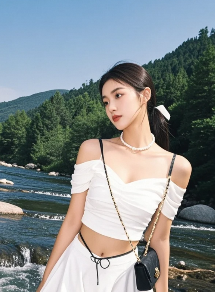 一片落叶漂过，她伸手，接住了秋天的预兆