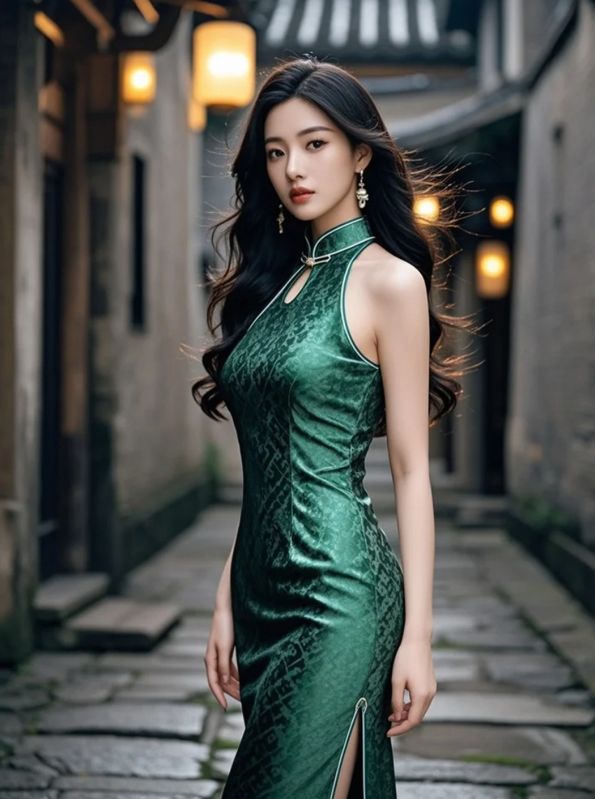 一袭绛紫压群芳，半卷珠帘窥旧梦