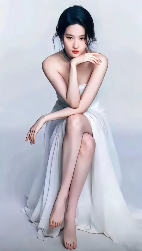 刘亦菲，170cm，从头美到脚，一点瑕疵都没有！