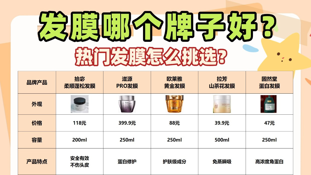 热门发膜怎么挑选？发膜哪个牌子好？柔顺平价亲测分享！