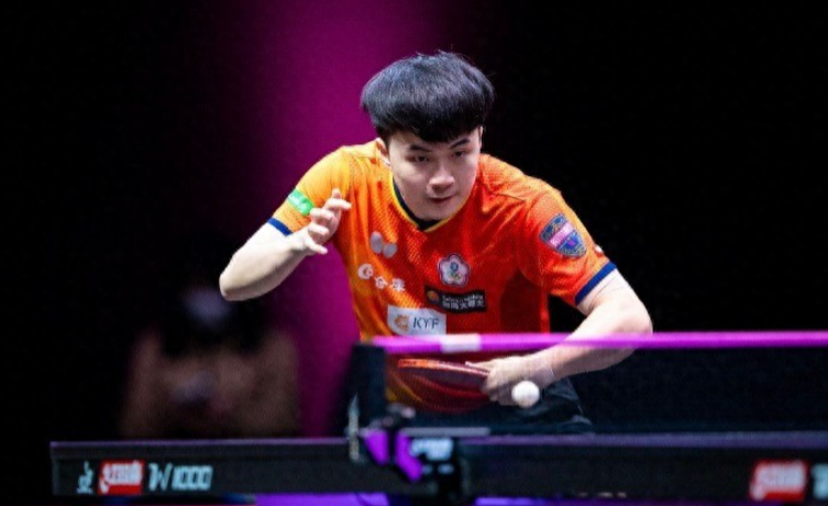 1月12日，WTT多哈冠军赛男单决赛，中国台北选手林昀儒4-0（11-7、11-