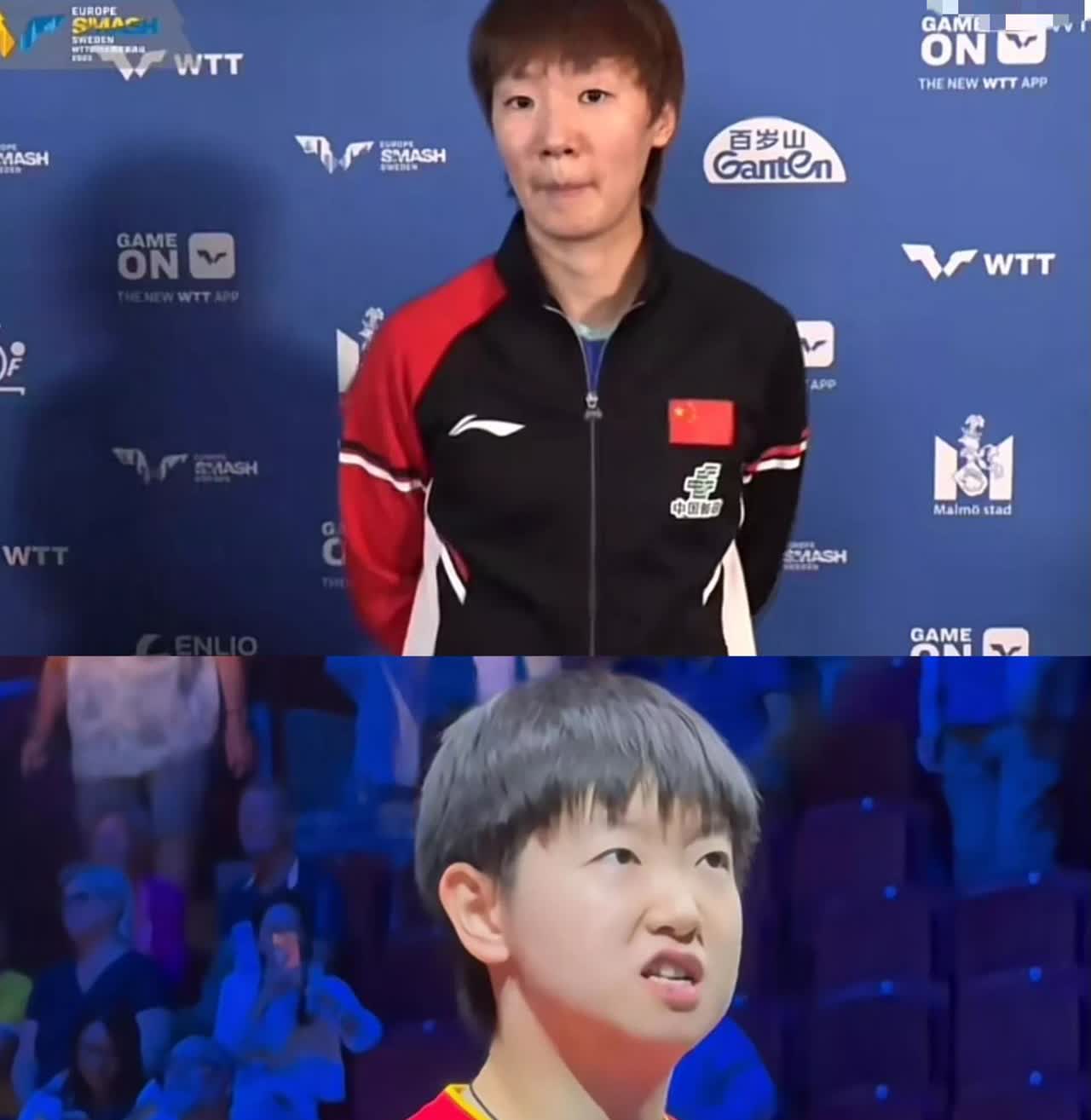 瑞典站最暖心的一幕出现了！！
孙颖莎和王曼昱女双晋级后要接受采访，
王曼昱却