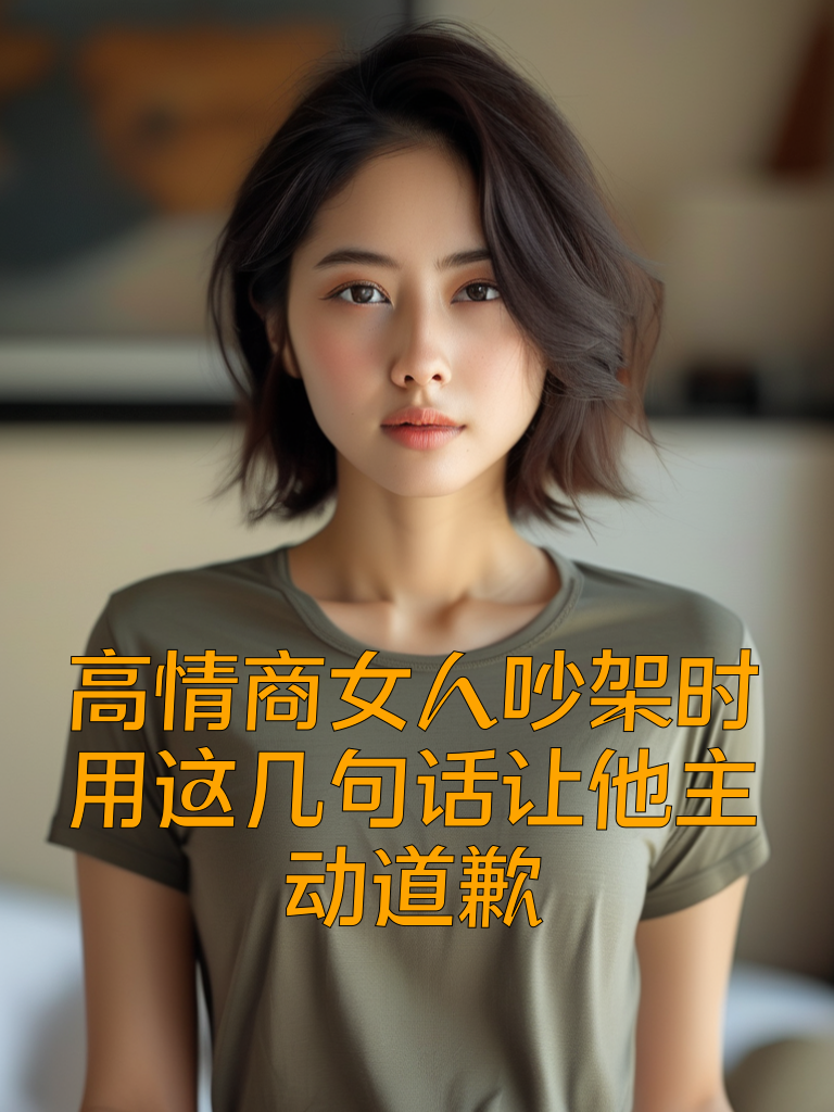 高情商女人吵架时，用这几句话让他主动道歉