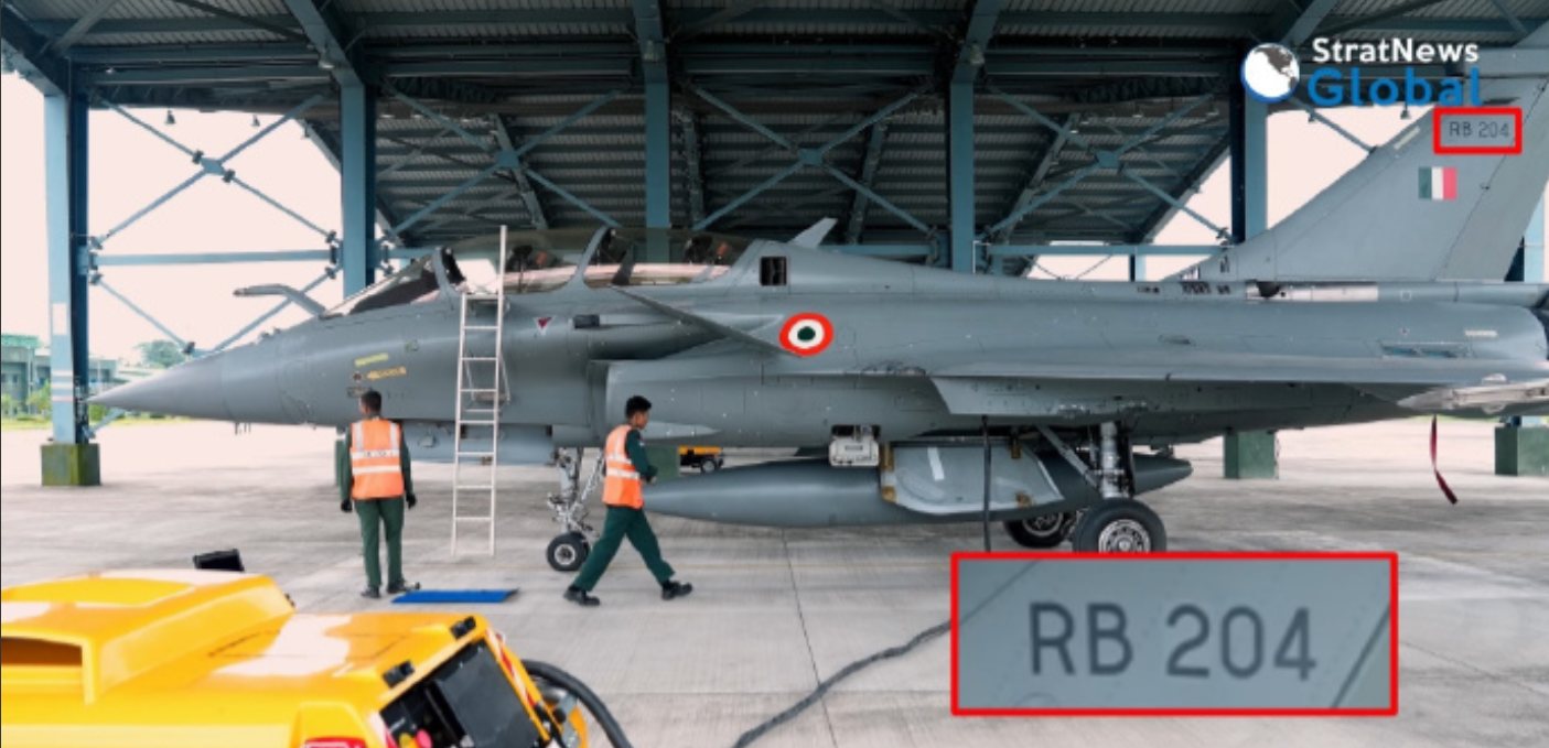 印度欲盖弥彰，修改阵风战机编号，损失藏不住了 ！

近日有网传照片显示，印度正在