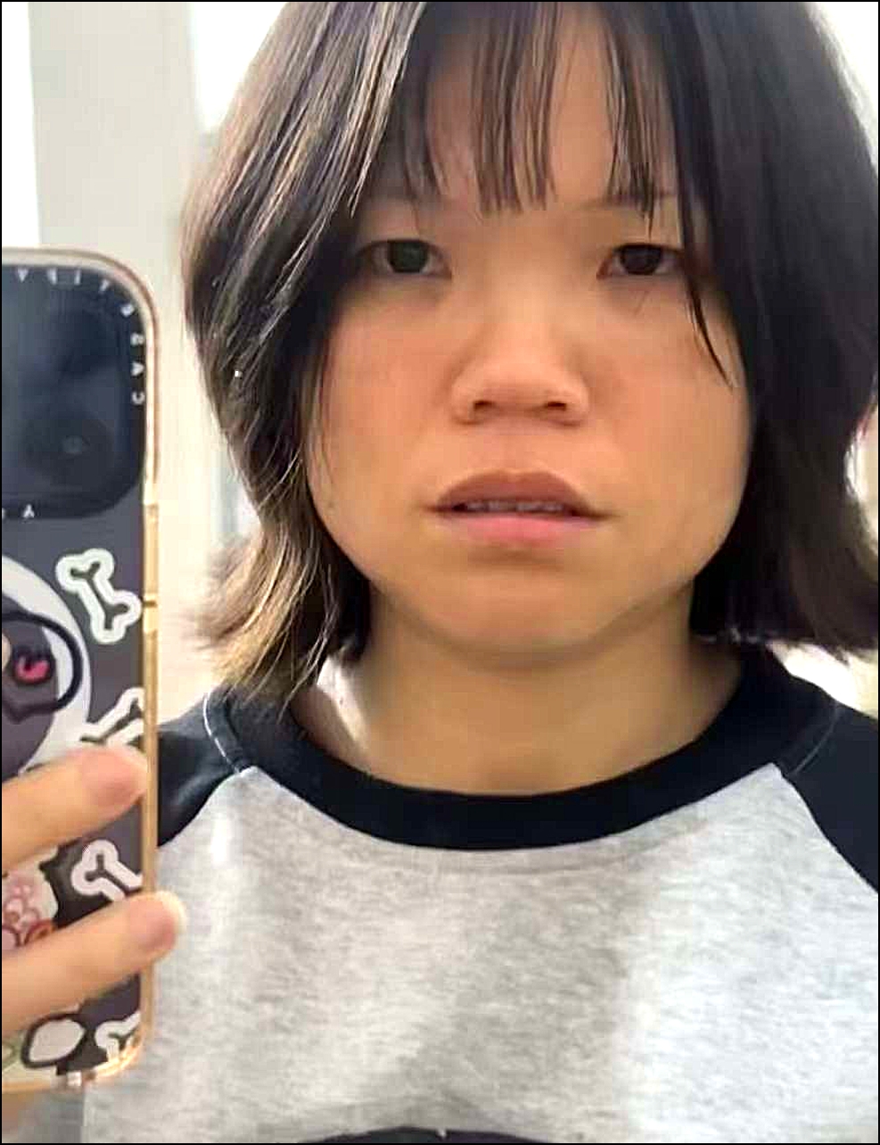 我想剪图一，理发师给我整个图二。