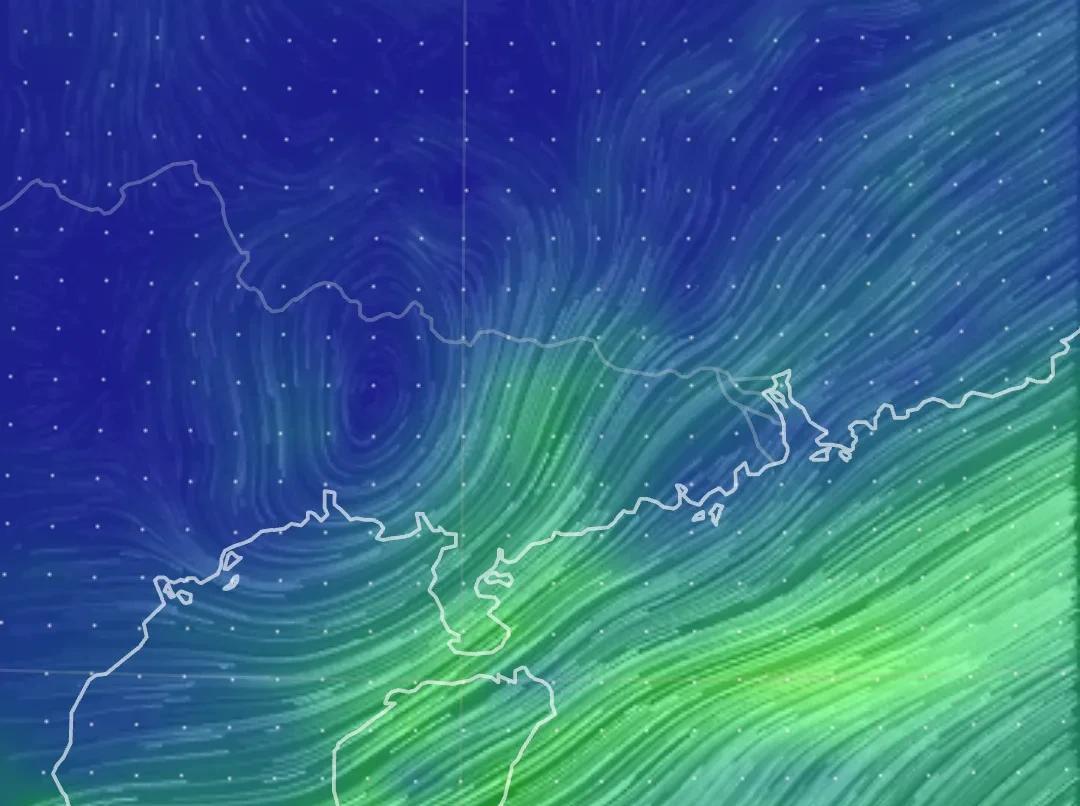 从今天的天气实况图来看，今天我国境内没有副热带高压的影响。从 850 百帕流场图