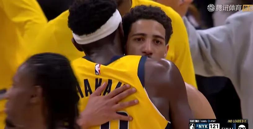 #nba# 步行者离总决赛一步之遥，双子星真强。
3-1了，尼克斯面对实力强劲的