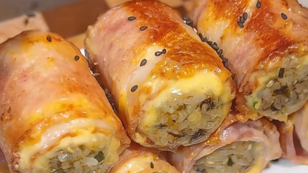 外酥内润三重奏：揭秘香煎培根芝士饭团