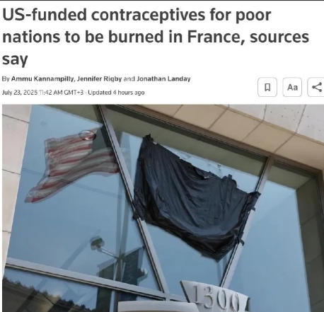 美国的逻辑
7月23日消息，美国国际开发署（USAID）将销毁价值1000万美元