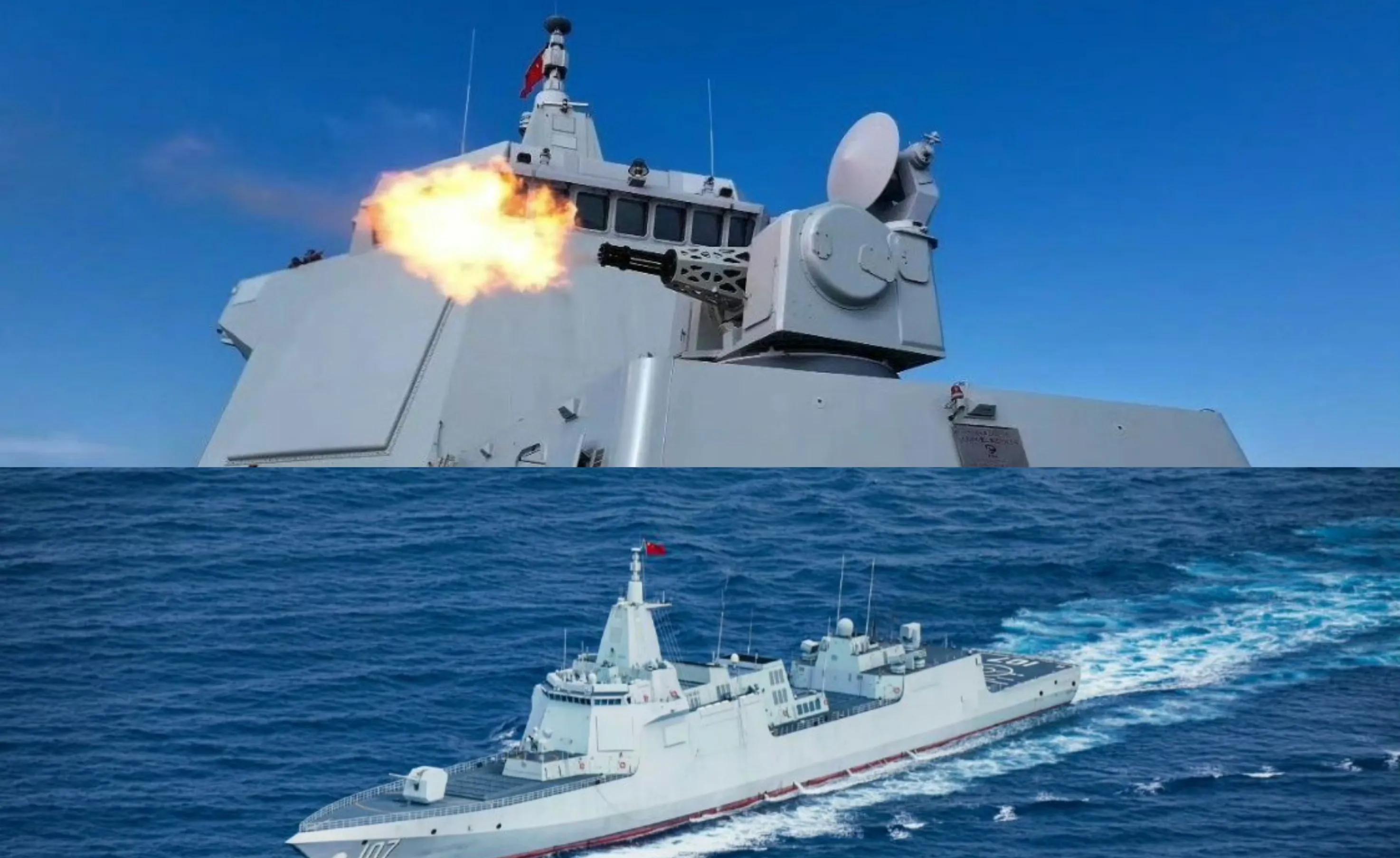 中国海军的055大驱舰已经悄然进入澳大利亚的专属经济区，这无疑是在国际航道上投下