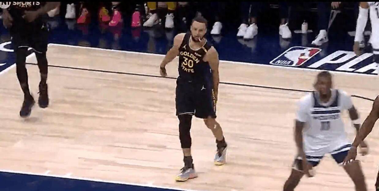NBA季后赛半决赛，勇士vs森林狼g1，虽然这场比赛勇士笑到了最后，但很多勇士球