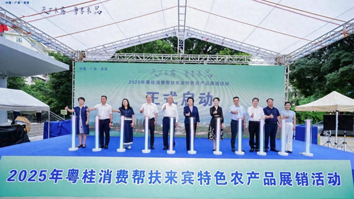 粤桂协作新篇：2025年粤桂消费帮扶来宾特色农产品展销活动隆重开幕