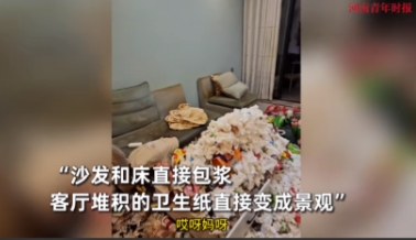 “没见过这么邋遢的！”近日，在云南昆明，一位女租客在退房时突然晕倒，房东得知消息