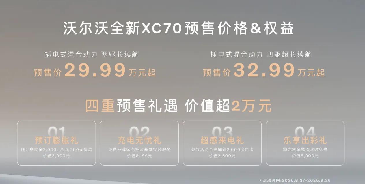 沃尔沃如何诠释新能源智能化？全新XC70预售揭秘。
对于沃尔沃，大家第一印象就是