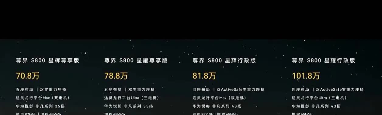 索然无味了，尊界S800只卖70万......
突然觉得是不是该感谢雷军的小米