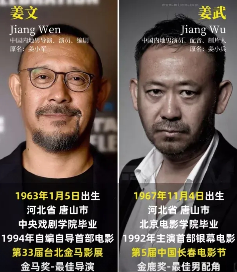 难道只有我一个人觉得吗？

虽然姜文名气比姜武大得多。

但有一点他是比不上姜武